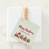 Niedlicher Weihnachtszug mit Spielzeug Geschenkanhänger (Beispiel)