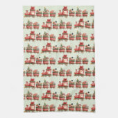 Niedlicher Weihnachtszug mit Spielzeug Geschirrtuch (Vertikal)