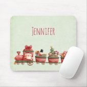 Niedlicher Weihnachtszug mit Spielzeug Mousepad (Mit Mouse)