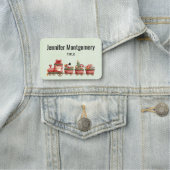 Niedlicher Weihnachtszug mit Spielzeug Namensschild (Beispiel)