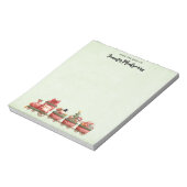 Niedlicher Weihnachtszug mit Spielzeug Notizblock (Rotiert)