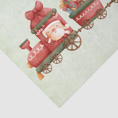 Niedlicher Weihnachtszug mit Spielzeug Seidenpapier (Ausschnitt)