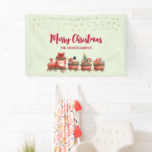 Niedlicher Weihnachtszug mit Spielzeug Xmas Banner (Insitu)