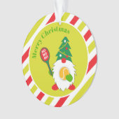 🎾 Niedlicher Weihnachtszwerg mit Tennisball Ornament (Vorderseite)