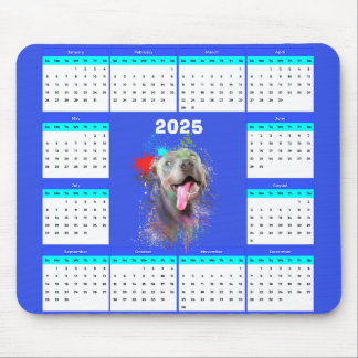 Niedlicher Weimaraner-Dog-Kalender individuell anp Mousepad