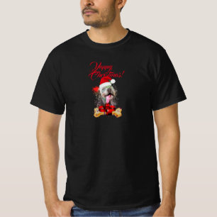Niedlicher Weimaraner Hund Yappy Weihnachten T-Shirt