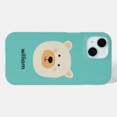 Niedlicher Weißbär Case-Mate iPhone Hülle (Rückseite (Horizontal))