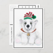 Niedlicher Weißbärchen Postkarte (Vorne/Hinten)