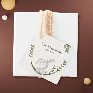 Niedlicher weißer Bunny im Schwinger-Geschlechtsdu Geschenkanhänger
