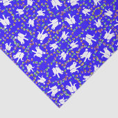 Niedlicher weißer Elefant Hanukkah Geschenkpapier Seidenpapier (Ausschnitt)