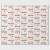 Niedlicher weißer Elefant | Weihnachten Geschenkpapier (Flach)