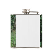 Niedlicher weißer Faltenkolben Flachmann (Rückseite)