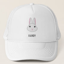 Niedlicher weißer Hase auf