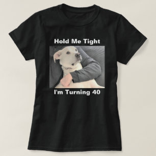 Niedlicher weißer Hund erschreckt, 40 komische Sch T-Shirt