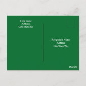 Niedlicher weißer Hund mit bester Freundschaft Vat Postkarte (Rückseite)