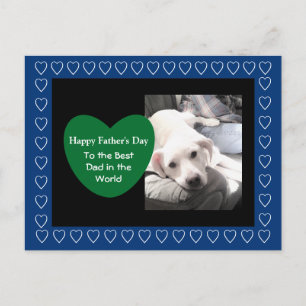 Niedlicher weißer Hund mit bester Freundschaft Vat Postkarte