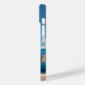 Niedlicher weißer Hund Reisekoffer Personalisierte Case-Mate iPhone Hülle (Rückseite / Links)