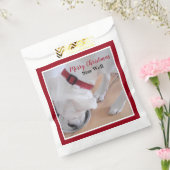 Niedlicher Weißer Hund trinken Wasser Weihnachten Geschenktütchen (Versiegelt)