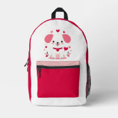 Niedlicher, weißer Hündchen Bedruckter Rucksack (Vorderseite)