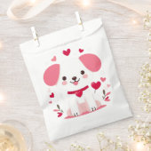 Niedlicher, weißer Hündchen Geschenktütchen (Ausgeschnitten)