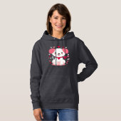 Niedlicher, weißer Hündchen Hoodie (Vorne ganz)