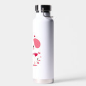 Niedlicher, weißer Hündchen Trinkflasche (Links)
