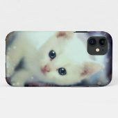 Niedlicher weißer Kätzchen iphone Kasten Case-Mate iPhone Hülle (Rückseite (Horizontal))