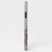 Niedlicher weißer Labrador Mix Welpenhund Trinkwas iPhone Hülle (Rechte Seite)