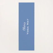 Niedlicher weißer Labrador Retriever Mix Dog Blue Yogamatte (Rückseite)