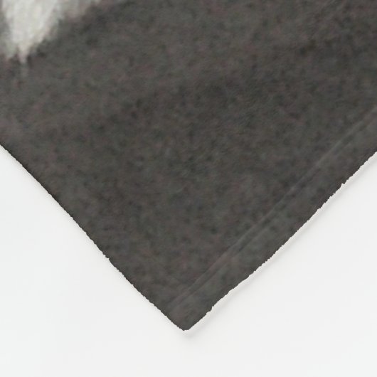 Niedlicher weißer Labrador Retriever Mix Dose mit Fleecedecke (Ecke)