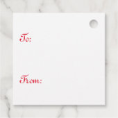 Niedlicher, weißer maltesischer Welpenhund in eine Geschenkanhänger (Rückseite)