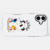 Niedlicher weißer Panda iPhone Hülle (Rückseite (Horizontal))
