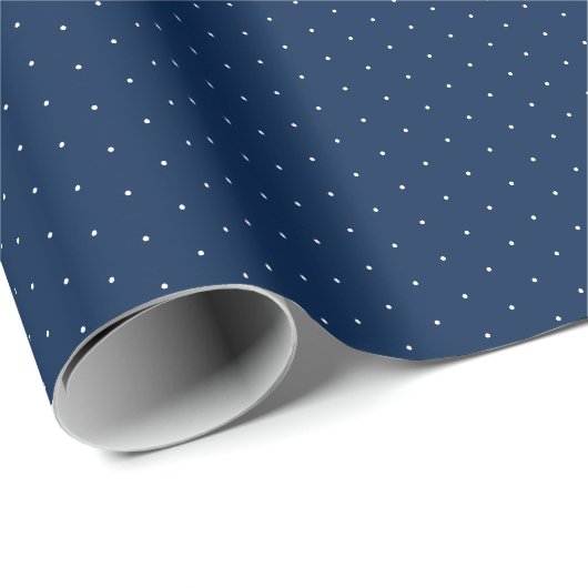 Niedlicher, weißer Polka mit elegantem und elegant Geschenkpapier (Rolleneckpunkt)