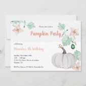 Niedlicher weißer Pumpen Einladung (Vorderseite)