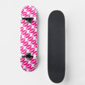Niedlicher, weißer Rosa Küsse Muster Krawatte Case Skateboard (Vorderseite)