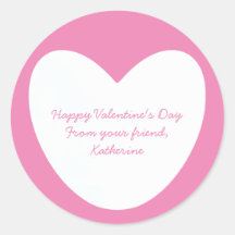 Niedlicher weißer rosafarbener Herzkloster Valenti