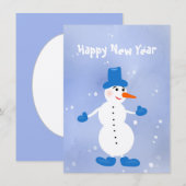 Niedlicher weißer Schneemann (Vorne/Hinten)