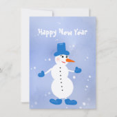Niedlicher weißer Schneemann (Vorderseite)