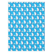 Niedlicher weißer Schwan mit KronenCartoon Tischdecke (Vorderseite)