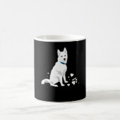 Niedlicher weißer sibirischer Husky - Sweet White Kaffeetasse (Mittel)