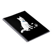 Niedlicher weißer sibirischer Husky - Sweet White Notizblock (Rechte Seite)