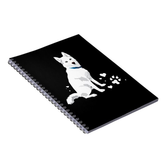 Niedlicher weißer sibirischer Husky - Sweet White Notizblock (Rechte Seite)