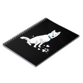 Niedlicher weißer sibirischer Husky - Sweet White Notizblock (Linke Seite)