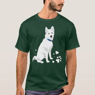 niedlicher weißer sibirischer Husky  T-Shirt