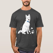 niedlicher weißer sibirischer Husky T-Shirt (Vorderseite)