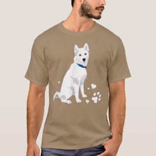 niedlicher weißer sibirischer Huskysweet Weißer Sc T-Shirt