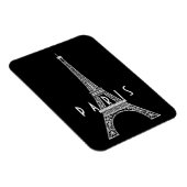 Niedlicher weißer Turm Paris Eiffel Magnet (Rechte Seite)