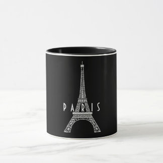 Niedlicher weißer Turm Paris Eiffel Tasse
