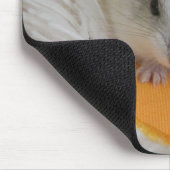 Niedlicher weißer Zwerghammer Mousepad (Ecke)