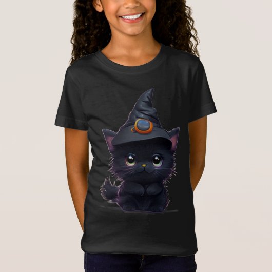 Niedlicher, weißlicher Halloween-T - Shirt (Vorderseite)
